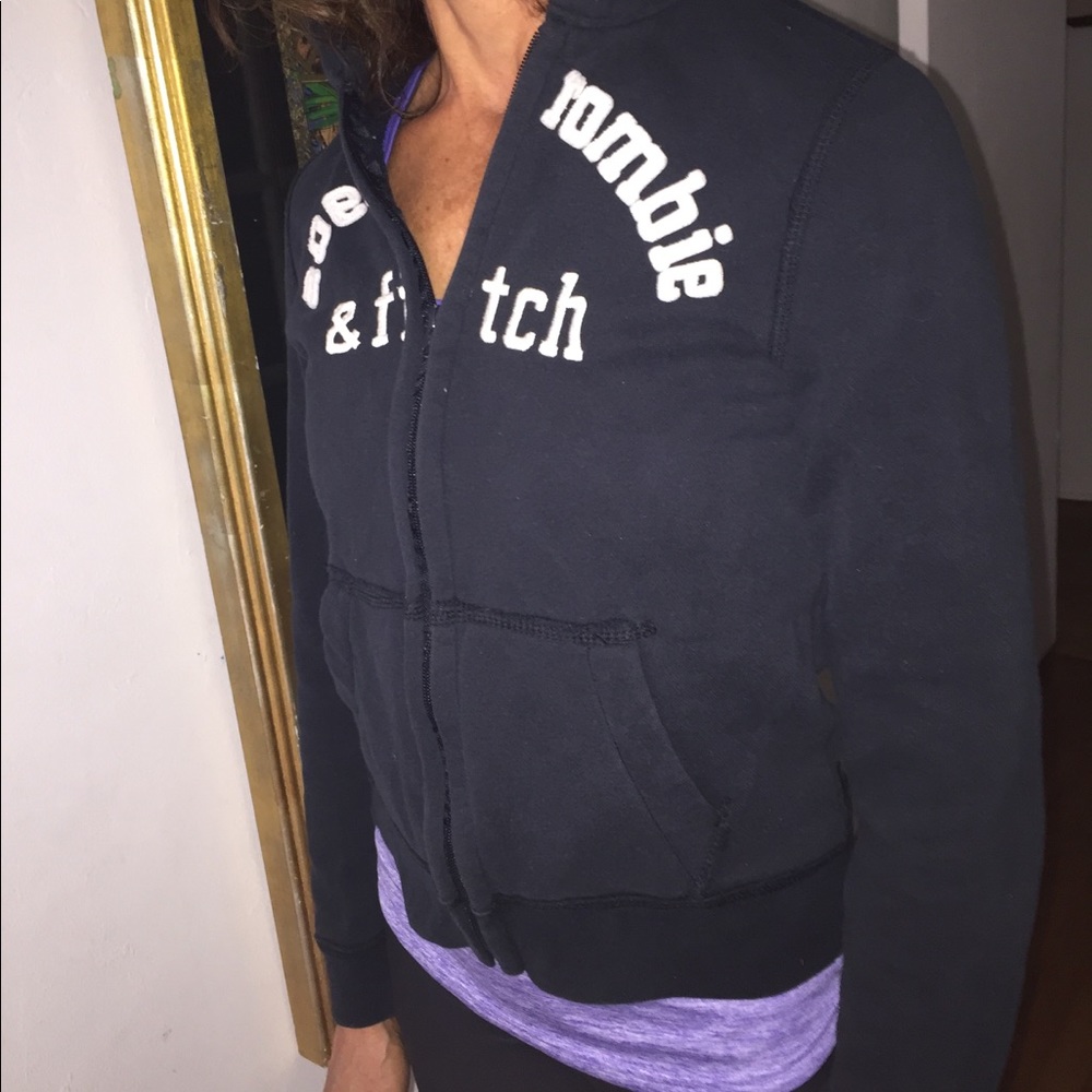 Never Worn Abercrombie & Fitch Navy Hoodie